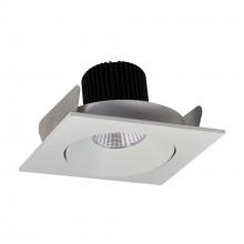 Nora NIO-4SC35XWW/10 - 4" Iolite LED Square Adjustable Cone Reflector, 1000lm / 14W, 3500K, White Reflector / White