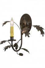 Meyda Yellow 156118 - 11"W Oak Leaf & Acorn Wall Sconce