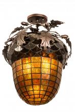 Meyda Yellow 181660 - 15" Wide Oak Leaf & Acorn Flushmount