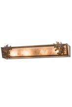 Meyda Yellow 184794 - 29"W Oak Leaf & Acorn Vanity Light