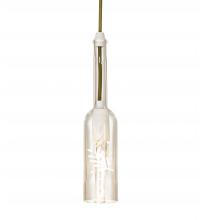 Meyda Yellow 218956 - 3" Wide Wine Bottle Mini Pendant