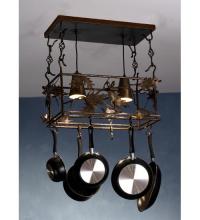 Meyda Yellow 82160 - 24"L Oak Leaf & Acorn Pot Rack