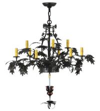 Meyda Tiffany 125051 - 34" Wide Greenbriar Oak Hardware