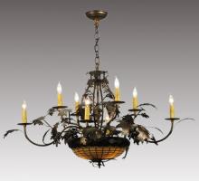 Meyda Tiffany 126808 - 42" Wide Greenbriar Oak 8 Arm Chandelier