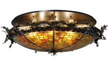 Meyda Tiffany 137264 - 44" Wide Greenbriar Oak Semi-Flushmount