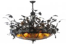 Meyda Tiffany 144581 - 52" Wide Greenbriar Oak Inverted Pendant