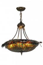 Meyda Tiffany 148006 - 22.5"W Greenbriar Oak Inverted Pendant