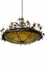 Meyda Tiffany 181600 - 55" Wide Greenbriar Oak Inverted Pendant