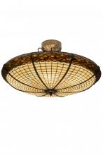 Meyda Tiffany 181915 - 36"W Greenbriar Oak Semi-Flushmount