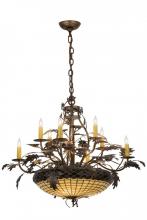 Meyda Tiffany 188594 - 42"W Greenbriar Oak 8 Arm Chandelier