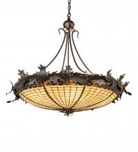 Meyda Tiffany 218054 - 40" Wide Greenbriar Oak Inverted Pendant