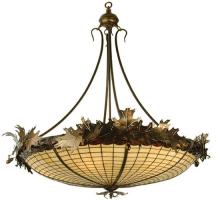 Meyda Tiffany 22356 - 36"W Greenbriar Oak Inverted Pendant