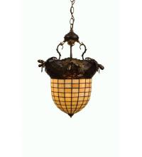 Meyda Tiffany 51850 - 14"W Greenbriar Oak Inverted Pendant