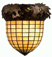 Meyda Tiffany 51852 - 12" Wide Greenbriar Oak Wall Sconce