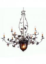 Meyda Tiffany 69619 - 63" Wide Greenbriar Oak 9 Light Chandelier
