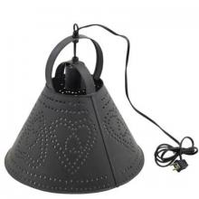 WN Sherbinin 10220 - TIN PIERCED HANGING SHADE 12" DIA. HEARTS