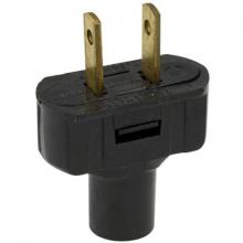 WN Sherbinin 30010 - BLACK ATTACHMENT PLUG W/TERM SCREWS 18/2 SVT 