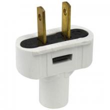WN Sherbinin 30022 - WHITE ATTACHMENT PLUG W/TERM SCREWS 18/2 SVT 