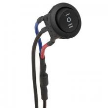 WN Sherbinin 30086 - ROUND BLACK HI-LOW ROCKER SWITCH 6" LEADS