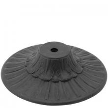 WN Sherbinin 50396 - ANTIQUE FIN CAST BACK PLATE 6 1/8"DIA 1/8