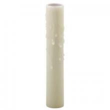 WN Sherbinin 50862 - WHITE NATURAL BEESWAX CANDLE COVER 4" HT 