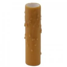 WN Sherbinin 50876 - 4" WAX CANDLE COVER DARK BEIGE 1 3/16"