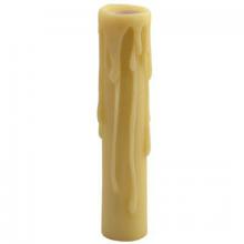 WN Sherbinin 50946 - IVORY RESIN CANDLE COVER 6" HT 7/8"ID