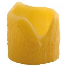 WN Sherbinin 50970 - AMBER RESIN CANDLE COVER W/DRIPS 4" HT 3 