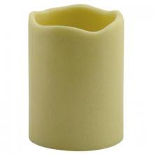 WN Sherbinin 50973 - IVORY RESIN CANDLE COVER 4" HT 2 11/16