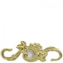 WN Sherbinin 53974 - CAST BRASS CHAIN CONNECTOR W/LEAF&GRAPE DESIG