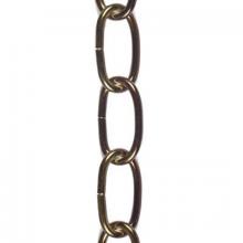 WN Sherbinin 54148 - CHAIN 8 GAUGE ANTIQUE BRASS FINISH 1 YD