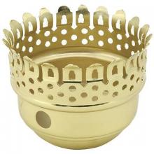WN Sherbinin 54161 - 2 5/8" CHIMNEY HOLDER BRASS PLATED