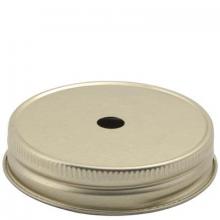 WN Sherbinin 54308 - BRASS PLATED MASON LID W 1/8IP CTR HOLE