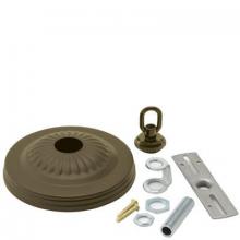 WN Sherbinin 54607 - ANTIQUE FINISH RIBBED CANOPY KIT,1 1/16" 