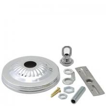 WN Sherbinin 54608 - CHROME FINISH RIBBED CANOPY KIT 1 1/16" H