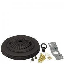 WN Sherbinin 54619 - BLACK FINISH RIBBED CANOPY KIT 1/8 IP HOLE