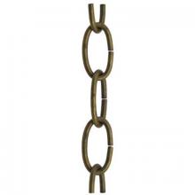 WN Sherbinin 54826 - DULL ANTIQUE BRASS FINISH 8 GAUGE FIXTURE CHA