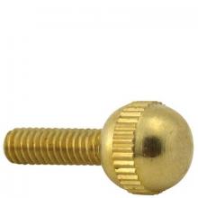 WN Sherbinin 55292 - BRASS BALL HEAD THUMB SCREW 8/32 3/4" LON