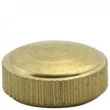 WN Sherbinin 55534 - FLAT BR KNURLED BRACKET CAP, 1/8 IP UNFINISHE