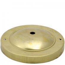 WN Sherbinin 56052 - 4 3/4" RAW BRASS CANOPY 1/8IP CENTER HOLE