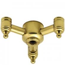 WN Sherbinin 56298 - RAW BRASS THREE LITE CLUSTER