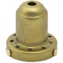 WN Sherbinin 56750 - BRASS HOLDER W/AIR HOLES 2 1/4" FIT W/SCR