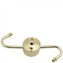 WN Sherbinin 56882 - 2 LIGHT S-ARM BODY 7" ACROSS BPL