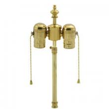 WN Sherbinin 57351 - BRASS FINISH ADJUSTABLE WIRED CLUSTER