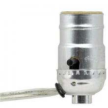 WN Sherbinin 70224 - NICKEL PUSH THRU SOCKET W/SIDE OUTLET SILVER 