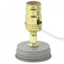 WN Sherbinin 70259 - ZINC MASON LID SILVER CORD 1" NECK PUSH T