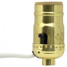 WN Sherbinin 70513 - WHITE PUSH-THRU STANDARD SOCKET W/ SIDE OUTLE