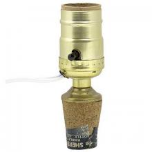 WN Sherbinin 76010 - CORK ADAPTER W/SILVER CORD, PUSH THRU SOCKET