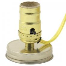 WN Sherbinin 80322 - BPL MASON JAR ADAPTER WIRED W/PUSH THRU SKT C
