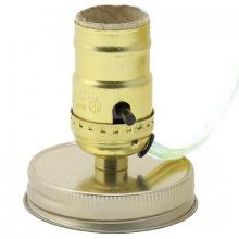 WN Sherbinin 80324 - BPL MASON JAR ADAPTER WIRED W/PUSH THRU SKT S